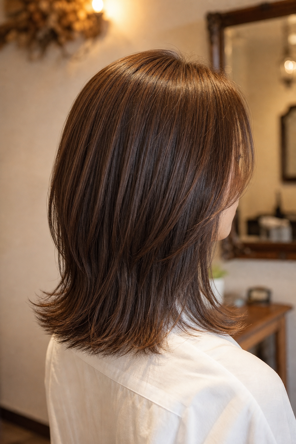 落ち着いた美容サロンのヘアスタイルイメージ